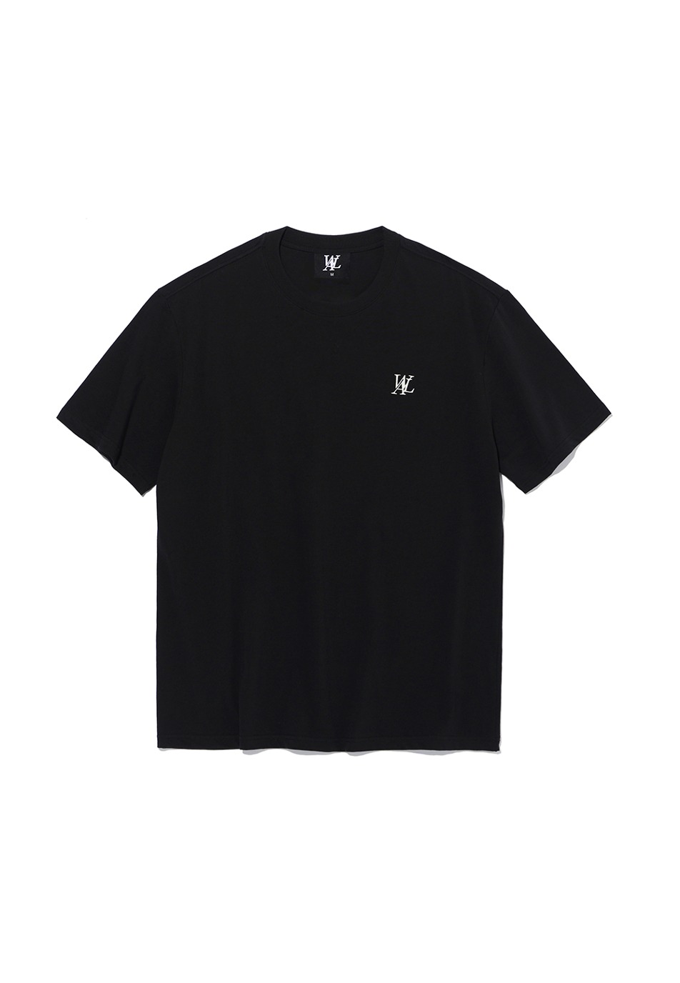 Signature logo wide long T-shirt - BLACK