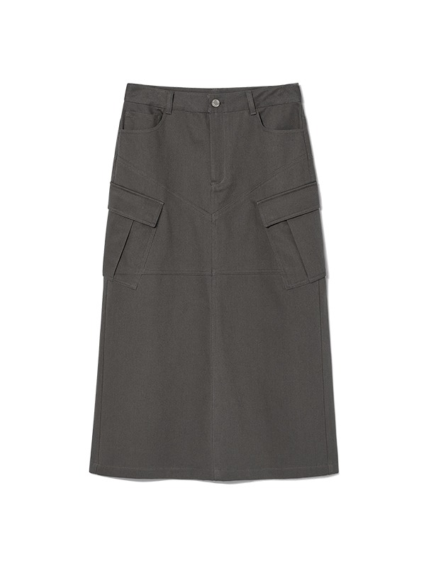 Daily cargo maxi skirt - CHARCOAL