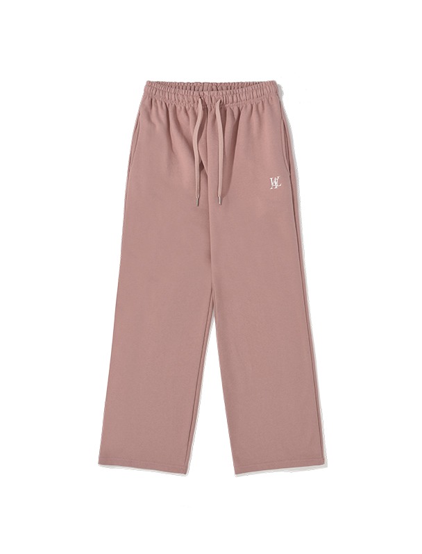 Signature relax wide pants - DUSTY PINK