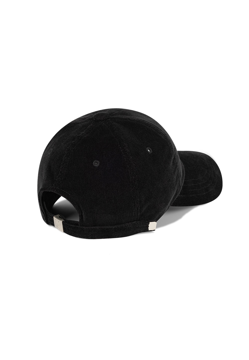 Corduroy signature ball cap - BLACK